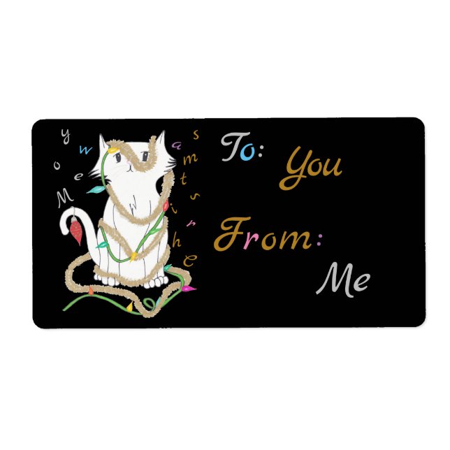 Weihnachts-Mess-Geschenk-Tag (Vorne)