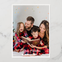 Weihnachts-Mindest-Foto-Drehbuchkarte