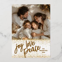 Weihnachts-Mindest-Foto Folien Feiertagskarte