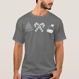 Weihnachts-Minimal-Design T-Shirt