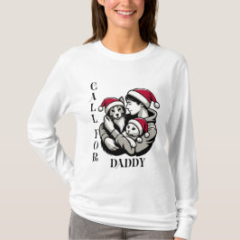 Weihnachts-minimalistische Begleithelferin für Pap T-Shirt