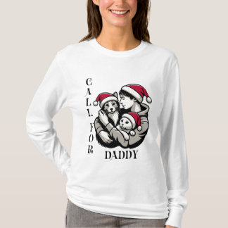 Weihnachts-minimalistische Begleithelferin für Pap T-Shirt