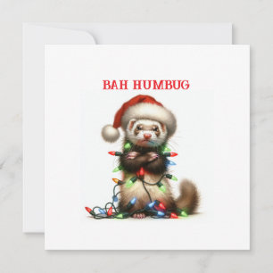 Weihnachts-Mischief-Ferret verwirrt