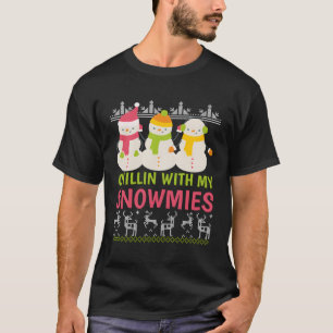 Weihnachts mit meinen Schneemännern T-Shirt