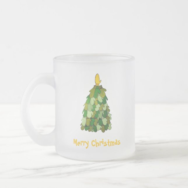 Weihnachts-Mittens-Tasse Mattglastasse (Links)