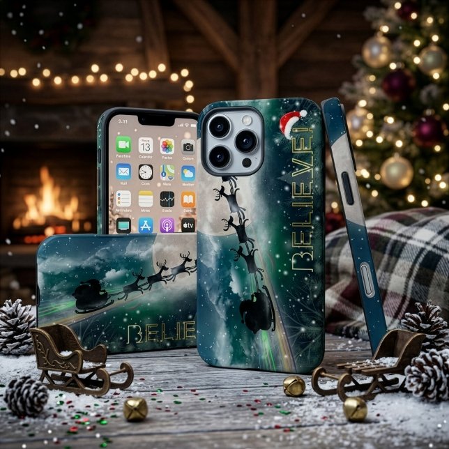 Weihnachts-Mitternachtsreise Weihnachten iPhone 5/ Case-Mate iPhone Hülle (Von Creator hochgeladen)
