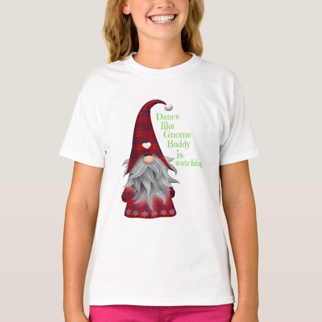 Weihnachts-Mode-Geschenktanz wie GNOME BUDDY T-Shirt (Vorderseite)