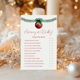 Weihnachts-Mommy oder Daddy-Spiel