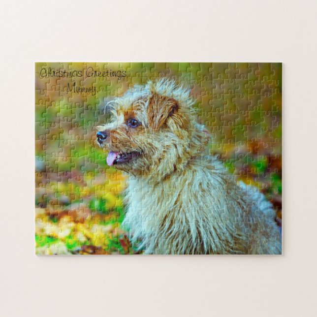 Weihnachts-Mommy. Puzzle (Horizontal)