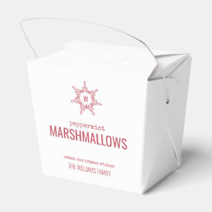 Weihnachts Monogram Snowflake Food Geschenkbox Geschenkschachtel