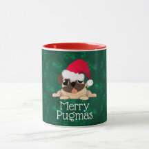 Weihnachts-Mops Combo-Tasse