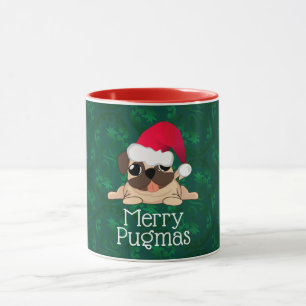 Weihnachts-Mops Combo-Tasse Tasse