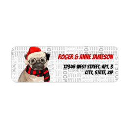 Weihnachts-Mops Dog Lover Adresse