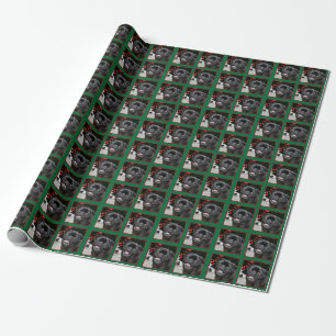 Weihnachts-Mops Geschenkpapier