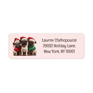 Weihnachts-Mops-Hunde