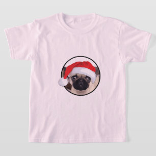 Weihnachts-Mops - Kids' Basic T - Shirt