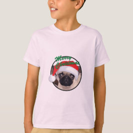 Weihnachts-Mops - Kids' Basic T - Shirt