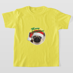 Weihnachts-Mops - Kids' Basic T - Shirt