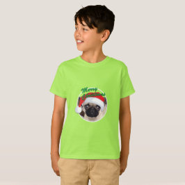 Weihnachts-Mops - Kids' Basic T - Shirt