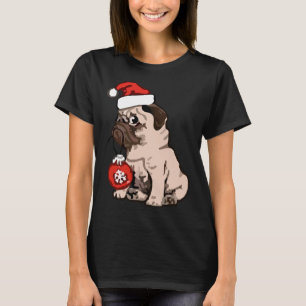 Weihnachts-Mops Klassischer T - Shirt 168