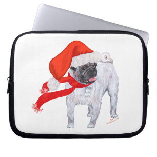 Weihnachts-Mops Laptopschutzhülle
