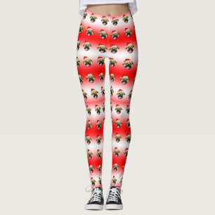 Weihnachts-Mops-Leggings Leggings