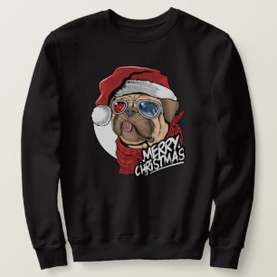 Weihnachts-Mops Sweatshirt