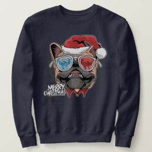 Weihnachts-Mops Sweatshirt
