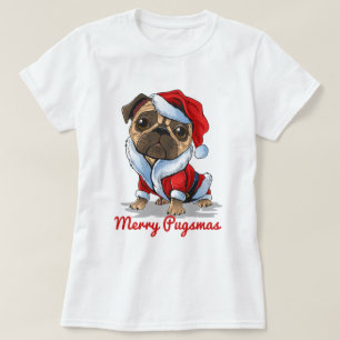 Weihnachts-Mops T-Shirt