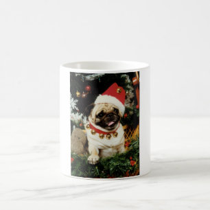 Weihnachts-Mops-Tasse Kaffeetasse