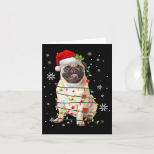 Weihnachts-Mops Weihnachten Weihnachten Weihnachts Karte