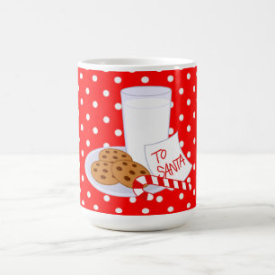 Weihnachts-Morphing-Tasse/Milch und Cookies Verwandlungstasse