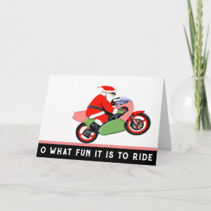 Weihnachts-Motocross Feiertagskarte