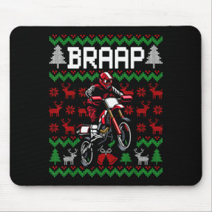 Weihnachts-Motorrad-Motocross-Dirt-Bike Mousepad