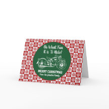 Weihnachts Motorrad Oh, was Spaß Snowflake