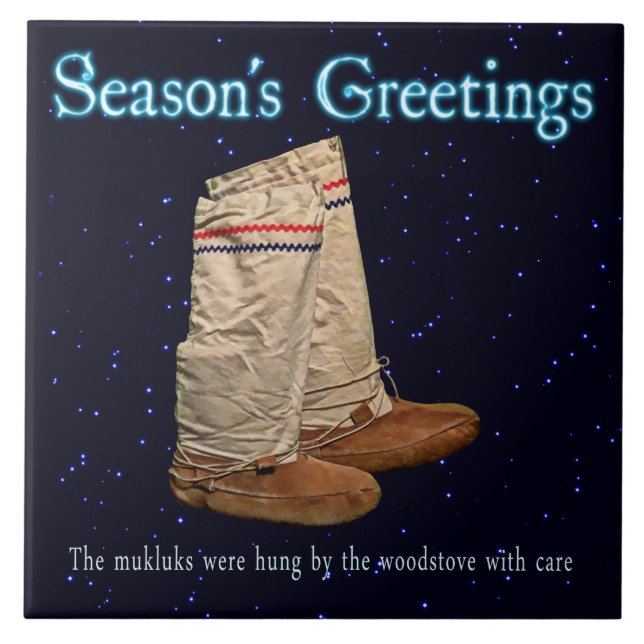 Weihnachts Mukluks Fliese (Vorderseite)