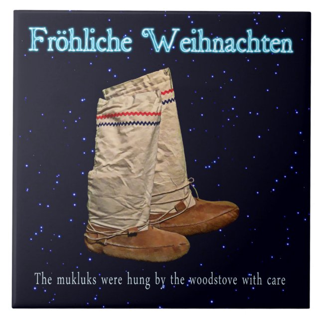 Weihnachts Mukluks Fliese (Vorderseite)