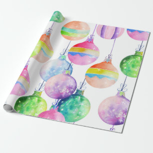 Weihnachts-Multicolor-Bälle Ornamente Geschenkpapier