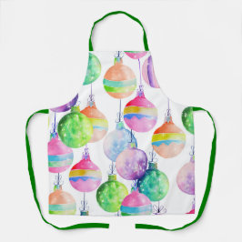Weihnachts-Multicolor-Bälle Ornamente Schürze