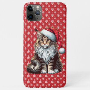 Weihnachts-Münzkatze Maine Coon Kitten Case-Mate iPhone Hülle