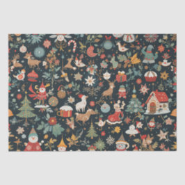 Weihnachts-🎄-Muster auf Gewebepapier Seidenpapier