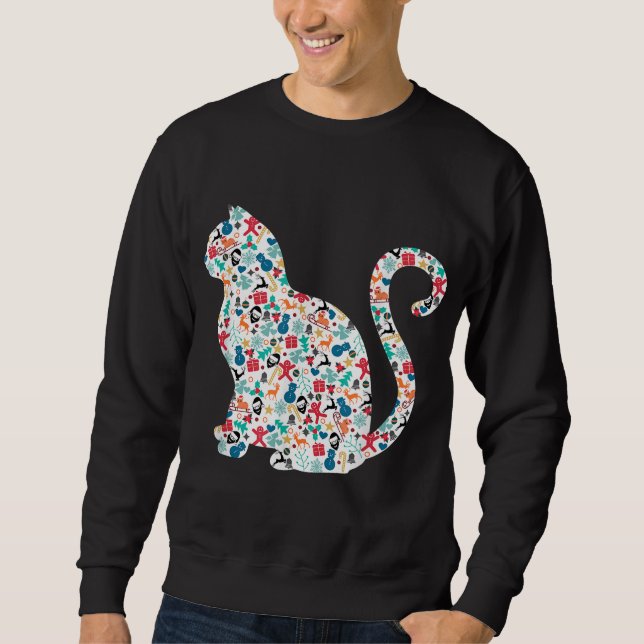 Weihnachts-Muster Weihnachten Sweatshirt (Vorderseite)