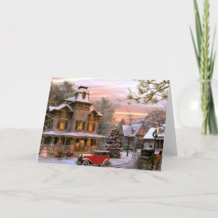 Weihnachts-Nachbarschaft Feiertagskarte