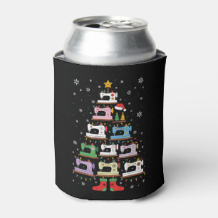 Weihnachts-Nähmaschine Baumlichter Strümpfe Dosenkühler