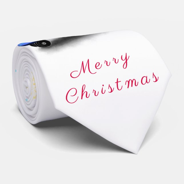 Weihnachts-Neck-Tie-Geschenk Skater Gnome mit Gesc Krawatte (Gerollt)