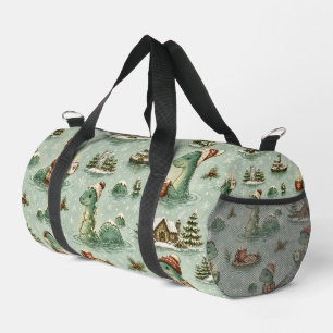 Weihnachts-Nessie Loch Ness Monster Cozy Kryptiden Duffle Bag