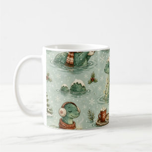 Weihnachts-Nessie Loch Ness Monster Cozy Kryptiden Kaffeetasse