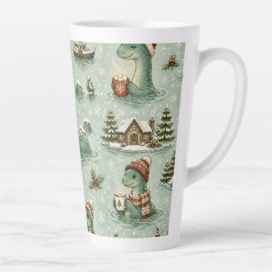 Weihnachts-Nessie Loch Ness Monster Cozy Kryptiden Milchtasse