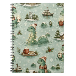 Weihnachts-Nessie Loch Ness Monster Cozy Kryptiden Notizblock