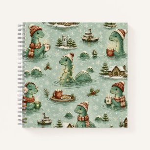 Weihnachts-Nessie Loch Ness Monster Cozy Kryptiden Notizbuch